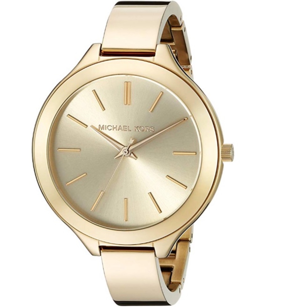 Women’s slim runway gold tone watch MK3275